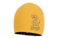 Broel BORIS czapka dla chłopca dwustronna miodowa 42-44