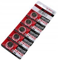 BATERIA Litowa x5 Baterie 1620 MAXELL CR1620 5SZT