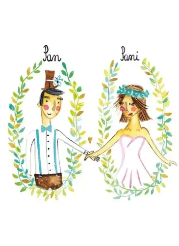 Karnet B6 Ślub Para W Owalach na Arena.pl