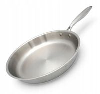 Patelnia stalowa Masterpan 28cm Tri-Ply 3-warstwowa, indukcja, gaz. Premium