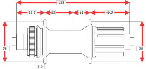 Piasta rowerowa tylna 8/11 czarna 32H MTB trekking Novatec D042SB maszynowe na Arena.pl