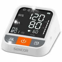 Ciśnieniomierz naramienny Sencor SBP 1500WH Ekran LCD tętno Bluetooth