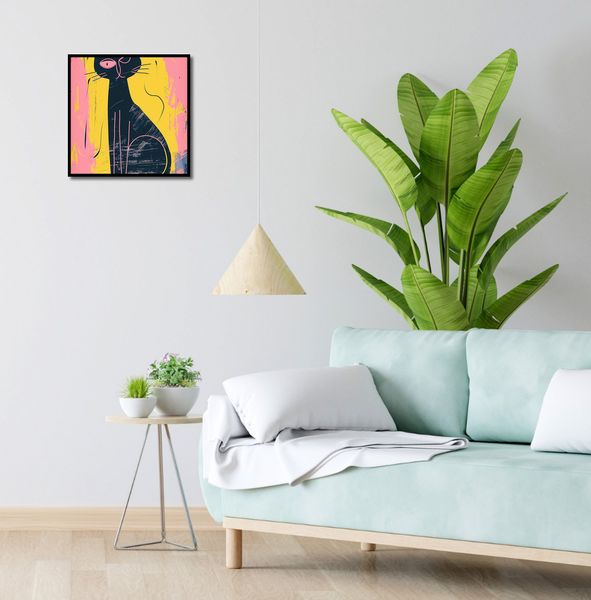 Plakat 40x40cm Kontrastowa Kotka zdjęcie 4