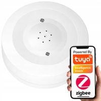 Inteligentny Czujnik Zalania Alarm Dźwiękowy Syrena ZigBee TUYA Smart Life