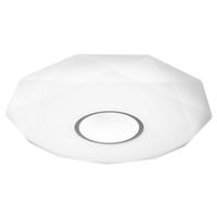 Plafon LAMPA sufitowa DIAMOND 313492 Polux geometryczna OPRAWA natynkowa LED 24W 3000K - 6500K do łazienki biała