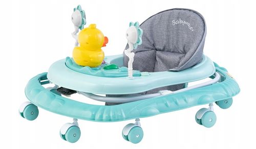 INTERAKTYWNY CHODZIK JEŹDZIK DLA DZIECI SKŁADANY 2 KOLORY KACZKA na Arena.pl