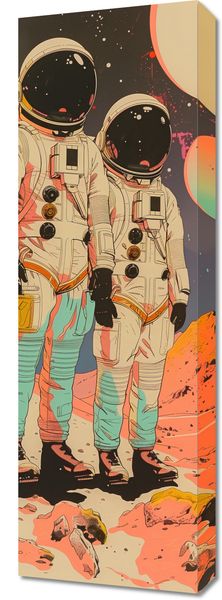 Obraz 30x90cm Astrounauci Kosmonauci zdjęcie 1