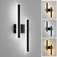 LAMPA SCIENNA KINKIET CZARNY LED WEWNETRZNY ŚCIEMNIALNY 32W DO SYPIALNI