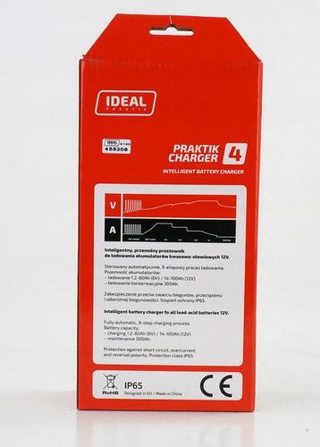 inteligentny przenośny PROSTOWNIK do ładowania IDEAL CHARGER 4 6/12V 2/4A na Arena.pl