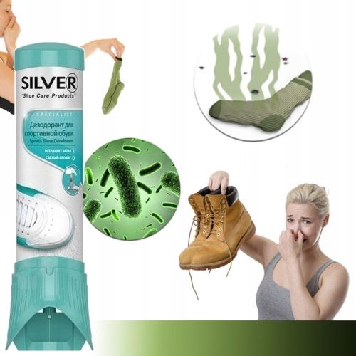 3 x DEZODORANT DO BUTÓW OBUWIA ODŚWIERZACZ NANO SILVER SPORT 100 ml na Arena.pl