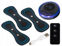 MASAŻER ELEKTROSTYMULATOR SZYI KARKU MIĘŚNI BRZUCHA EMS 8 TRYBÓW PILOT USB