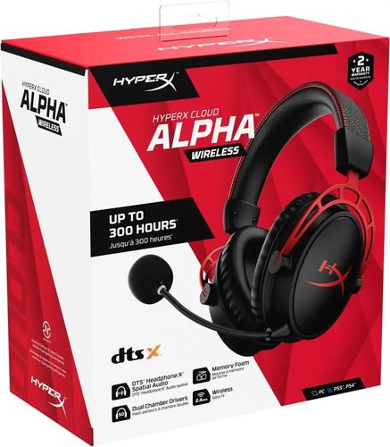 Słuchawki bezprzewodowe nauszne HyperX Cloud Alpha Wireless na Arena.pl