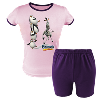 Krótka Piżama dziecięca - Pingwiny z Madagaskaru