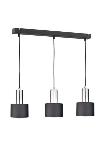 Lampa wisząca 3xE27 LUCE BLACK SILVER zdjęcie 1