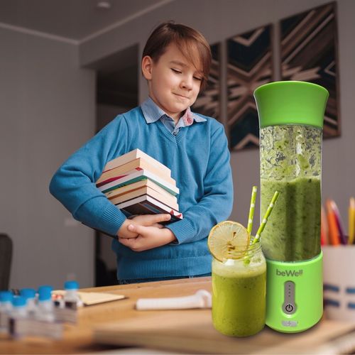BLENDER KIELICHOWY DO SMOOTHIE I KOKTAJLI RECZNY beWell 500ml BEZPRZEWODOWY na Arena.pl