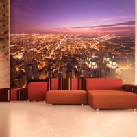 Fototapeta - Amerykańskie Chicago nocą 400x309