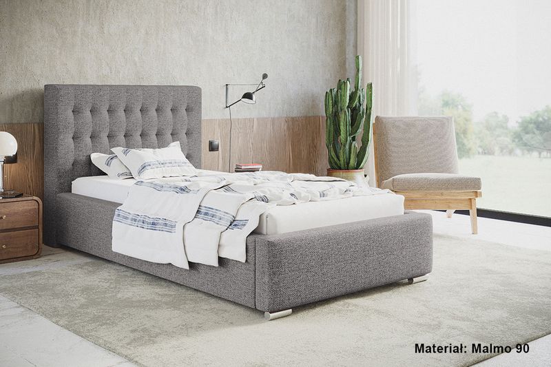Łóżko tapicerowane LUX 2 90x200 ze  Stelażem i pojemnikiem zdjęcie 7