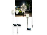 lampa solarna ogrodowa kula ww - 2szt. 6011