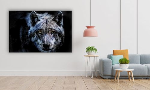 OBRAZ NA PŁÓTNIE PROSTOKĄTNY - Wilk na Arena.pl