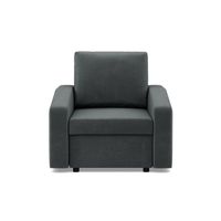 Fotel do salonu, BLOM, velvet, 83x92x92 cm, ciemny szary | TYLETEGOTU