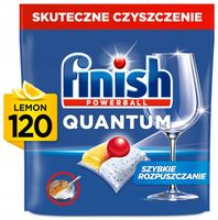 Finish Kapsułki do zmywarki Quantum Powerball lemon cytryna 120 sztuk