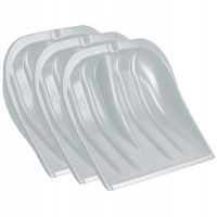 SZUFLA ŁOPATA DO ŚNIEGU ALUMINIUM BEZ TRZONKA 3SZT