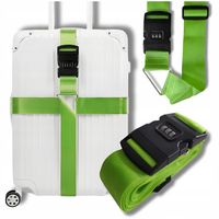 PAS DO WALIZKI ZABEZPIECZAJĄCY SPINAJĄCY BAGAŻ PODWÓJNY Z SZYFREM