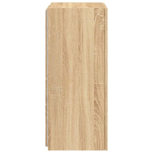 Ścienna szafka TV z LED, dąb sonoma, 40,5x35x80 cm na Arena.pl