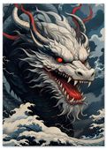 Plakat chiński smok 50x70 cm