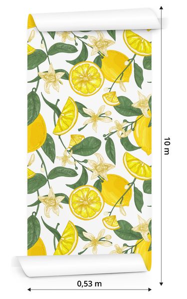 Tapeta Do Kuchni - Soczyste Cytryny zdjęcie 3