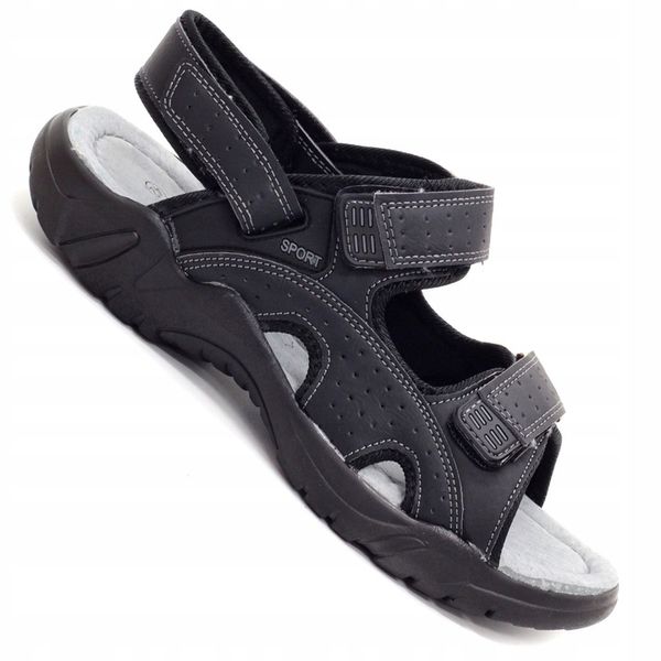 Sandały sportowe wkł.SKÓRA lekkie wygodne zdjęcie 2