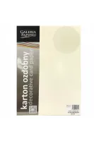KARTON OZDOBNY RYPS KREMOWY 20SZT 240G GALERIA PAPIERU