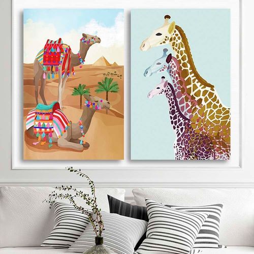 Obraz na płótnie – Canvas, Żyrafy 40x60 na Arena.pl