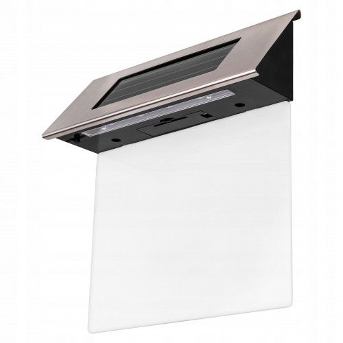 LAMPA SOLARNA LED 0.24W CZUJNIK ZMIERZCHU IP44 STALOWA 6500K na Arena.pl