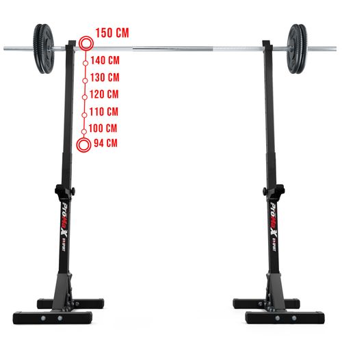 Stojaki wzmocnione treningowe do ćwiczeń pod ławkę sztangę gryf KSH015 na Arena.pl
