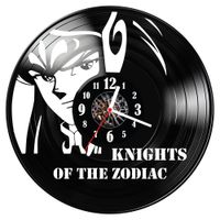 Zegar ścienny z płyty winylowej Rycerze Zodiaku 1184.14