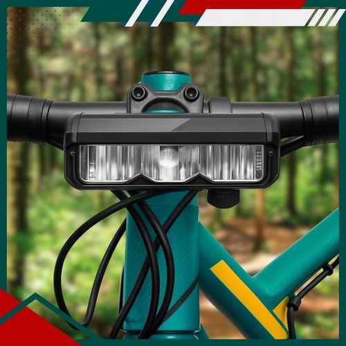 LAMPKA ROWEROWA PRZEDNIA LED NA PRZÓD KIEROWNICĘ ROWERU MOCNA USB 1200lm na Arena.pl