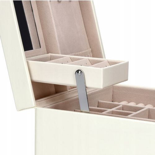 SZKATUŁKA NA BIŻUTERIĘ PUDEŁKO KUFEREK POJEMNY ORGANIZER ELEGANCKI C2 na Arena.pl