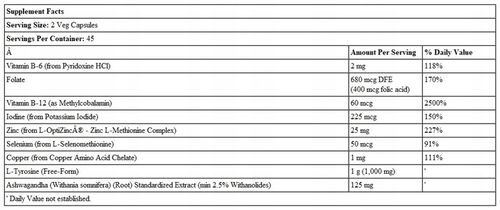 NOW Foods - THYROID ENERGY 180 kapsułek - TARCZYCA na Arena.pl