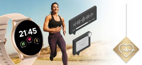 Smartwatch Zegarek Damski Wodooporny PL Menu Rozmowy Smart Watch 4 Paski na Arena.pl