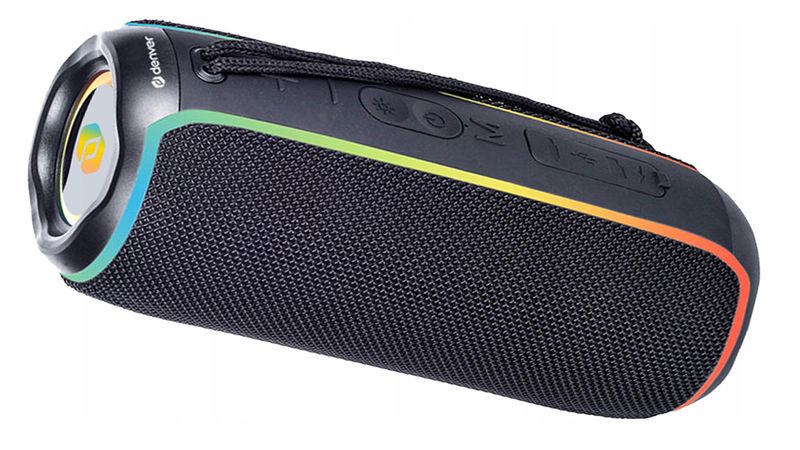 GŁOŚNIK PRZENOŚNY BLUETOOTH MP3 SD LED TWS DENVER zdjęcie 2