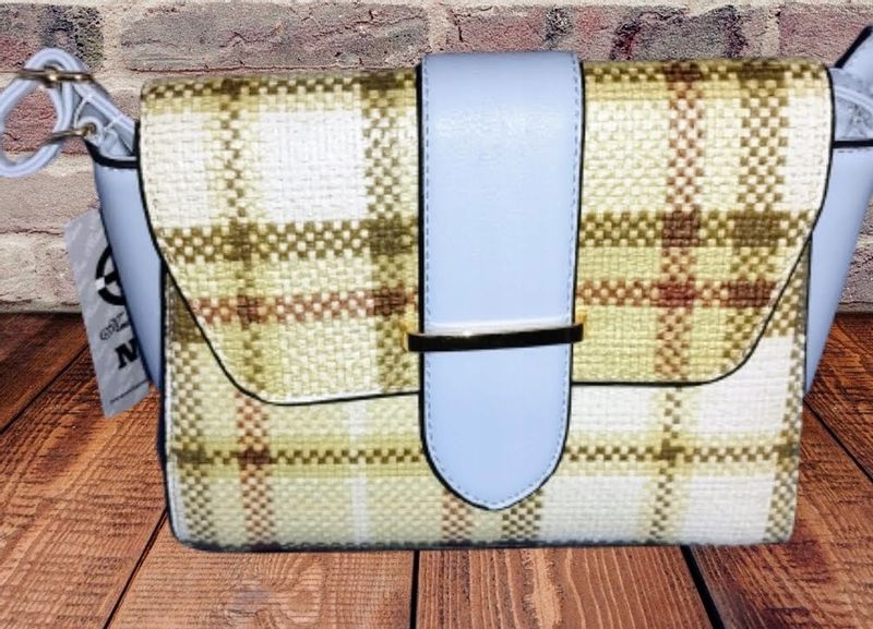 Torebka LISTONOSZKA TORBA modna , KRATKA NOWOŚĆ NIEBIESKA zdjęcie 3