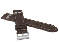LAVVU Brązowy pasek PILOT z luksusowej skóry Top Grain - 20