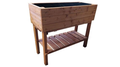 Kwietnik na wysokich nogach z farbą, 985 x 410 x 870 mm na Arena.pl