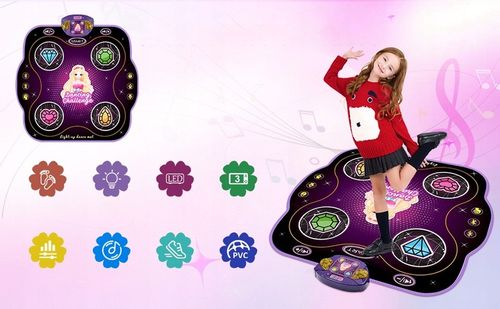 MATA DO TAŃCA DLA DZIECI MATA DO TAŃCA MUZYCZNEGO Z LED BLUETOOTH 9POZIOMÓW na Arena.pl