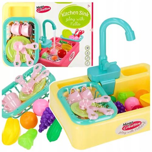 ZLEWOZMYWAK ZLEW DLA DZIECI DO MYCIA NACZYŃ ZABAWKA FUNKCJA PUSZCZANIA WODY na Arena.pl