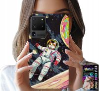 ETUI DO SAMSUNG GALAXY S20 Ultra - KOCI ASTRONAUTA KOT KOSMOS OBUDOWA CASE