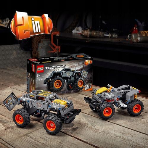 KLOCKI LEGO TECHNICS 42119 Monster Truck Jam Max-D Łazik Napęd Pull-back 7+ na Arena.pl