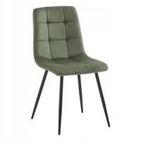 KRZESŁO KUCHNIA JADALNIA SALON TAPICEROWANE WELUR NOVA KT114 OLIWKOWE
