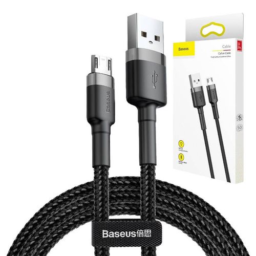 kabel usb do micro usb baseus cafule 1.5a 2m (szaro-czarny) na Arena.pl